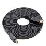 Flat Male To Male HDMI Cable Black