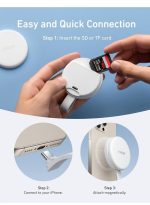 Anker MagGo USB-C Adapter ( 3-in-1, 10Gbp Data Transfer ) Portable Magnetic SD & TF 4.0 Card Slots Reader , with Built-in Cable For USB-C iPhone and More Devices - - Image 4