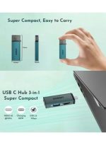 onten OTN-UC361 5-in-1 USB-C Mini Dock (HDMI 4K30Hz + USB3.0 + PD100W + 3.5mm Audio) - Image 3