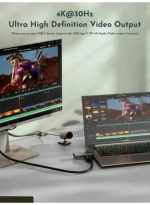 onten OTN-UC361 5-in-1 USB-C Mini Dock (HDMI 4K30Hz + USB3.0 + PD100W + 3.5mm Audio) - Image 4