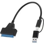 USB 3.0 to SATA Adapter, Super Speed 2.5 Inches/3.5 Inch HDD/SSD Hard Drive Driver Converter/Adapter Cable SATA Optical Drive for Desktops, Laptops, Compatible
