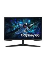 Samsung 27 inch Odyssey G5 Curved Gaming Monitor 2k QHD 2560x1440, HDR10, VA Panel Technology, 1ms Response Time, 165Hz Refresh Rate, AMD Free Sync, Flicker Free Black