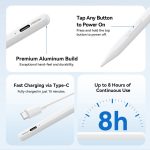 JOYROOM JR-K12 Pro Active Dual-Mode Stylus Pen (Including 2 Spare Nibs) White - Image 7