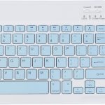 CT-1010 Wireless Keyboard and Mouse Combo – Slim, Rechargeable, Bluetooth & 2.4GHz – Ultra-Thin Keyboard with Mouse for Laptop, Tablet, PC, MacBook (blue)