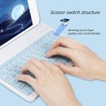 CT-1010 Wireless Keyboard and Mouse Combo – Slim, Rechargeable, Bluetooth & 2.4GHz – Ultra-Thin Keyboard with Mouse for Laptop, Tablet, PC, MacBook (blue) - Image 2