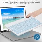 CT-1010 Wireless Keyboard and Mouse Combo – Slim, Rechargeable, Bluetooth & 2.4GHz – Ultra-Thin Keyboard with Mouse for Laptop, Tablet, PC, MacBook (blue) - Image 3