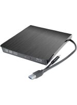 ECD829 2-in-1 USB-C External Blu Ray DVD Drive Portable USB 3.0 CD 3D Blu-Ray Player Burner BD-ROM Reader for Mac, Windows 10, Laptop, PC (Black)