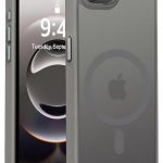 Mobile PhoMobile Phone Case iPhone 16e [Compatible with MagSafe] Translucent Matte Magnetic Shockproof Anti-Fingerprint Protective Case Case, GreyCase iPhone 16e [Compatible with MagSafe] Translucent Matte Magnetic Shockproof Anti-Fingerprint Protective Case Case, Grey