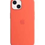 Apple iPhone 13 Silicone Case with MagSafe nectarine