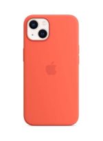 Apple iPhone 13 Silicone Case with MagSafe nectarine