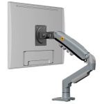 NB NORTH BAYOU NB F80 Series Monitor Mount – Adjustable Desk Stand, Fits 17"-30" Screens (Up to 19.8 lbs), Tilt, Swivel & Rotation - Grey