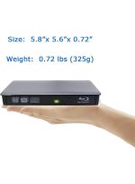 ECD829 2-in-1 USB-C External Blu Ray DVD Drive Portable USB 3.0 CD 3D Blu-Ray Player Burner BD-ROM Reader for Mac, Windows 10, Laptop, PC (Black) - Image 4