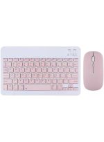 Touch CT-1010 Wireless Keyboard and Mouse Combo – Slim, Rechargeable, Bluetooth & 2.4GHz – Ultra-Thin Keyboard with Mouse for Laptop, Tablet, PC, MacBook (Pink)