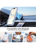 Mobile Phone Case iPhone 16 pro max [Compatible with MagSafe] Translucent Matte Magnetic Shockproof Anti-Fingerprint Protective Case Case, Blue - Image 4