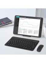 Touch CT-1010 Wireless Keyboard and Mouse Combo – Slim, Rechargeable, Bluetooth & 2.4GHz – Ultra-Thin Keyboard with Mouse for Laptop, Tablet, PC, MacBook (Black) - Image 7