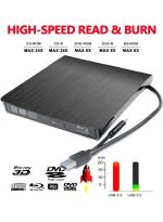 ECD829 2-in-1 USB-C External Blu Ray DVD Drive Portable USB 3.0 CD 3D Blu-Ray Player Burner BD-ROM Reader for Mac, Windows 10, Laptop, PC (Black) - Image 3