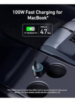 Anker Car Charger, 167.5W Max 3-port Car Charger Adapter, Usb-c Car Adapter For Macbook Pro/Air, Iphone 15/14 Series, Samsung S24/S23, Ipad, Airpods, Mp3 Player - Image 3