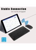 Touch CT-1010 Wireless Keyboard and Mouse Combo – Slim, Rechargeable, Bluetooth & 2.4GHz – Ultra-Thin Keyboard with Mouse for Laptop, Tablet, PC, MacBook (Black) - Image 6