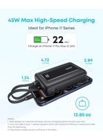 Anker Anker Zolo Power Bank (2025 Upgraded Version), 45W Max Fast Charging, 20,000mAh Battery Pack, Dual Built-in USB-C Cables, USB-C&A Port, for iPhone 17/16 Series, Galaxy, MacBook, and More - Image 4
