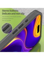 Drop-resistant, reinforced plastic back cover compatible with iPhone 17 pro max - Black - Image 2