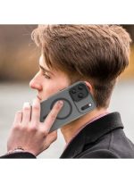 Drop-resistant, reinforced plastic back cover compatible with iPhone 17 pro max - Black - Image 3