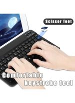 Touch CT-1010 Wireless Keyboard and Mouse Combo – Slim, Rechargeable, Bluetooth & 2.4GHz – Ultra-Thin Keyboard with Mouse for Laptop, Tablet, PC, MacBook (Black) - Image 3