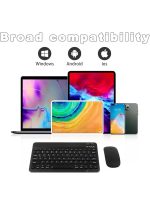 Touch CT-1010 Wireless Keyboard and Mouse Combo – Slim, Rechargeable, Bluetooth & 2.4GHz – Ultra-Thin Keyboard with Mouse for Laptop, Tablet, PC, MacBook (Black) - Image 2