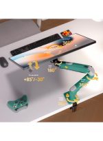 NB NORTH BAYOU NB F80 Series Monitor Mount – Adjustable Desk Stand, Fits 17"-30" Screens (Up to 19.8 lbs), Tilt, Swivel & Rotation - Green - Image 5