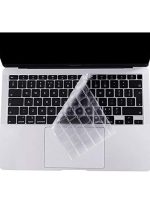 Ultra Thin Silicone Keyboard Cover for MacBook Air 13 Inch A2179 and A2337 for Apple M1 Chip with Touch ID (2021 2020 Release UAE/EU/UK Layout) Keyboard (Clear)