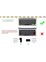 Ultra Thin Silicone Keyboard Cover for MacBook Air 13 Inch A2179 and A2337 for Apple M1 Chip with Touch ID (2021 2020 Release UAE/EU/UK Layout) Keyboard (Clear) - Image 3