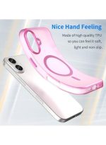Drop-resistant, reinforced plastic back cover compatible with iPhone 17 - Pink - Image 3