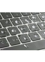 Ultra Thin Silicone Keyboard Cover for MacBook Air 13 Inch A2179 and A2337 for Apple M1 Chip with Touch ID (2021 2020 Release UAE/EU/UK Layout) Keyboard (Clear) - Image 4