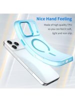 Drop-resistant, reinforced plastic back cover compatible with iPhone 17 pro max - Blue - Image 5