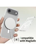 Mobile Phone Case iPhone Air [Compatible with MagSafe] Translucent Matte Magnetic Shockproof Anti-Fingerprint Protective Case Case, Clear - Image 3