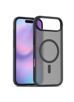 Mobile Phone Case iPhone Air [Compatible with MagSafe] Translucent Matte Magnetic Shockproof Anti-Fingerprint Protective Case Case, Black