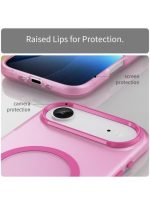 Drop-resistant, reinforced plastic back cover compatible with iPhone Air - Pink - Image 4