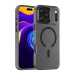 Drop-resistant, reinforced plastic back cover compatible with iPhone 17 pro max - Black