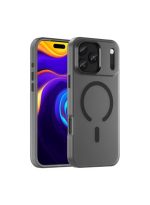 Drop-resistant, reinforced plastic back cover compatible with iPhone 17 pro max - Black