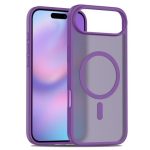 Mobile Phone Case iPhone Air [Compatible with MagSafe] Translucent Matte Magnetic Shockproof Anti-Fingerprint Protective Case Case, Purple