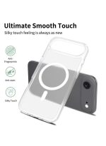 Mobile Phone Case iPhone Air [Compatible with MagSafe] Translucent Matte Magnetic Shockproof Anti-Fingerprint Protective Case Case, Clear - Image 2