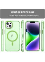 Drop-resistant, reinforced plastic back cover compatible with iPhone 15 - Green - Image 2