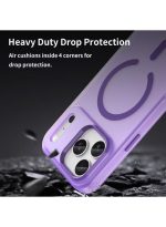 Drop-resistant, reinforced plastic back cover compatible with iPhone 17 pro max - Purple - Image 5