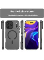 Drop-resistant, reinforced plastic back cover compatible with iPhone 17 pro max - Black - Image 4