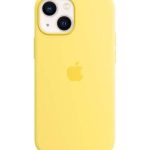 Apple iPhone 13 mini Silicone Case with MagSafe Lemon Zest