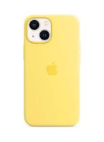 Apple iPhone 13 mini Silicone Case with MagSafe Lemon Zest
