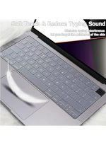 Silicone Keyboard Cover Skin for 2024-2021 MacBook Air 15" 13" M3 M2 (A2941 A2681) & Pro 14" 16" M3 M2 M1(A2991 A2992 A2918 A2779 A2442 A2780 A2485) UK/EU Layout - Image 3
