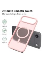Mobile Phone Case iPhone Air [Compatible with MagSafe] Translucent Matte Magnetic Shockproof Anti-Fingerprint Protective Case Case, Pink - Image 2