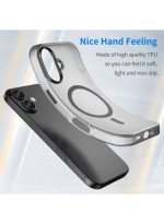 Drop-resistant, reinforced plastic back cover compatible with iPhone 17 - Black - Image 3