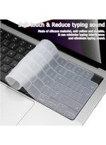 Silicone Keyboard Cover Skin for 2024-2021 MacBook Air 15" 13" M3 M2 (A2941 A2681) & Pro 14" 16" M3 M2 M1(A2991 A2992 A2918 A2779 A2442 A2780 A2485) UK/EU Layout - Image 2