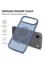 Mobile Phone Case iPhone Air [Compatible with MagSafe] Translucent Matte Magnetic Shockproof Anti-Fingerprint Protective Case Case, Blue - Image 4